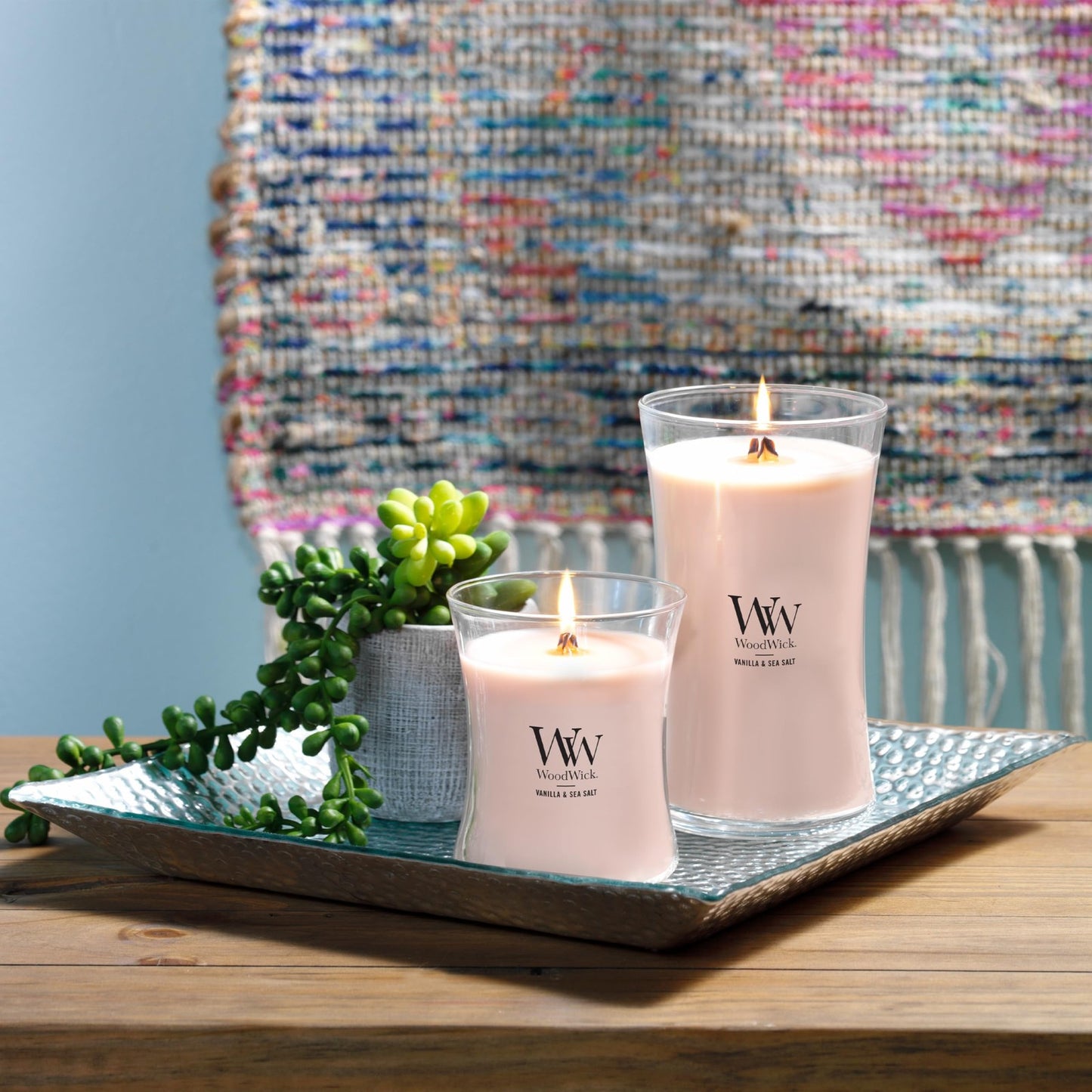 Woodwick Hourglass Candela Profumata Media Con Stoppino Scoppiettante Va