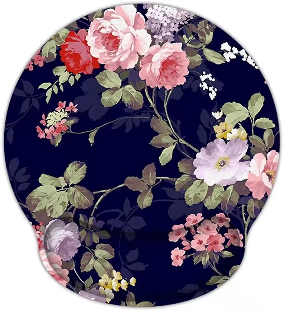 Natural Scenery Mouse Pad with Wrist Rest Comfortable Non-Slip Silicone Mouse Pad Gamer for PC Laptop Ergonomic Wrist Mouse Pad