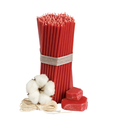 100 candele in cera d’api da 16 cm per rituali, meditazione e momenti di raccoglimento