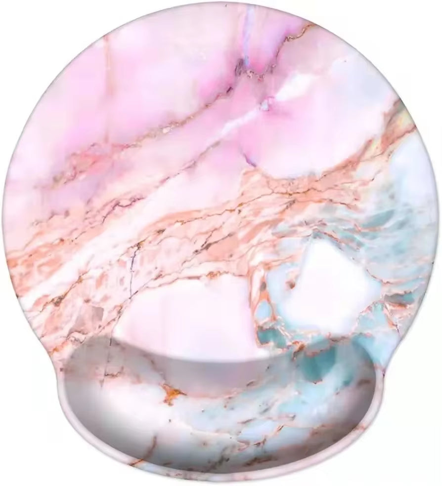 Natural Scenery Mouse Pad with Wrist Rest Comfortable Non-Slip Silicone Mouse Pad Gamer for PC Laptop Ergonomic Wrist Mouse Pad