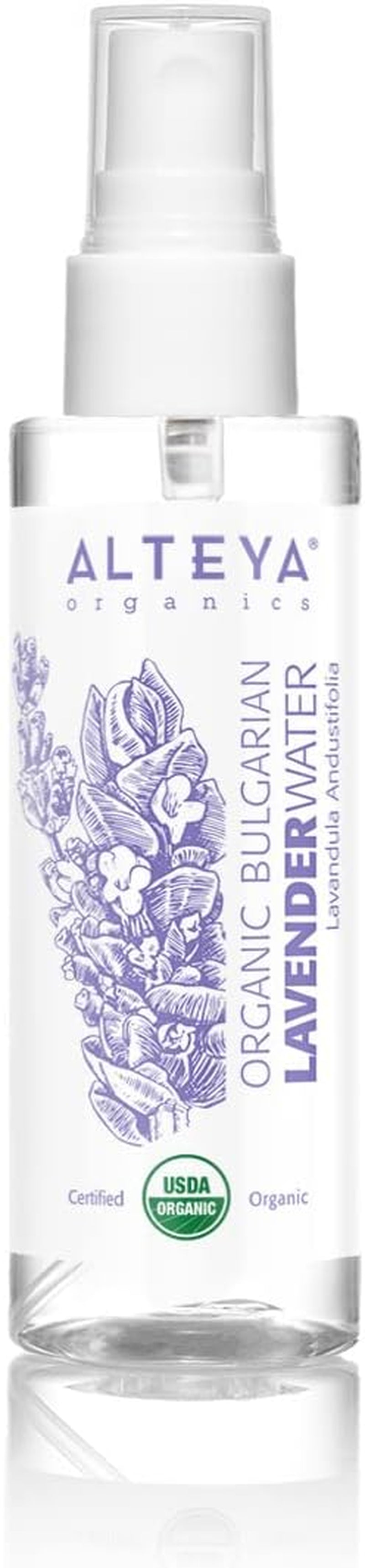 Acqua Di Lavanda  Organica – 100Ml Spray – 100% USDA Certificata Pura Bio Naturale Acqua Vaporizzata Distillata Di Fiori Preparata Da Lavanda Angustifolia Fresca