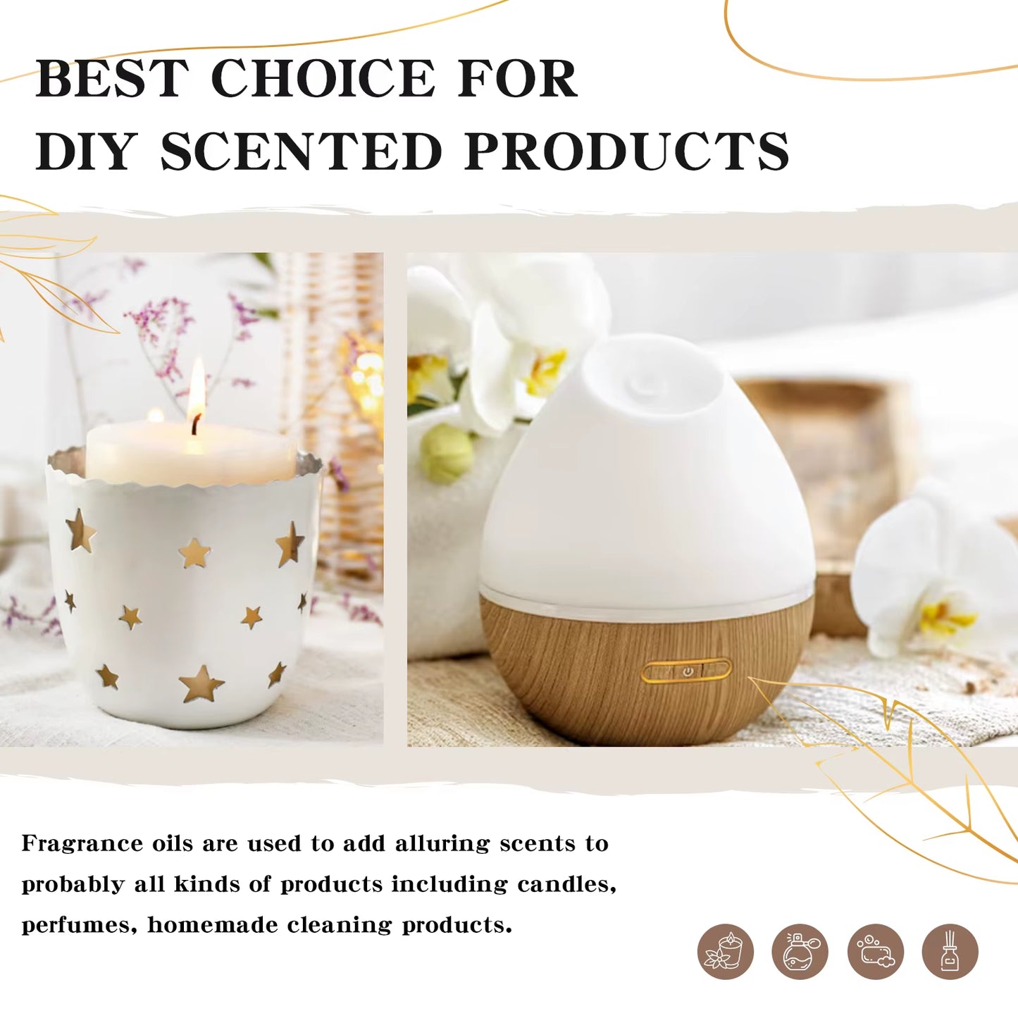 60Ml Men'S Fragrance Oils with Glass Dropper Leather Dragons Blood Forest Pine Chocolate Aroma Oils for Car Diffusion