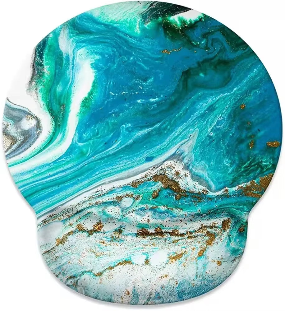 Natural Scenery Mouse Pad with Wrist Rest Comfortable Non-Slip Silicone Mouse Pad Gamer for PC Laptop Ergonomic Wrist Mouse Pad