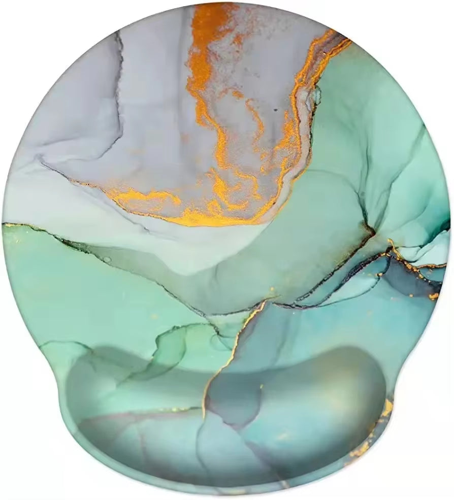 Natural Scenery Mouse Pad with Wrist Rest Comfortable Non-Slip Silicone Mouse Pad Gamer for PC Laptop Ergonomic Wrist Mouse Pad