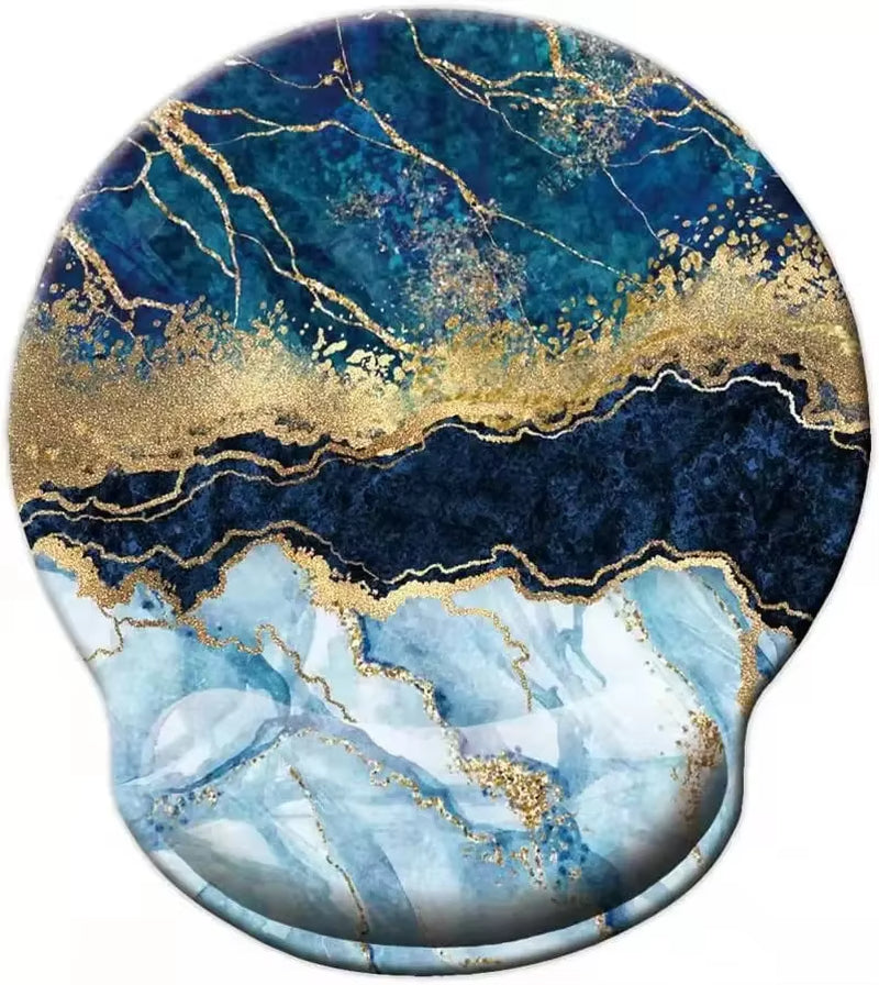 Natural Scenery Mouse Pad with Wrist Rest Comfortable Non-Slip Silicone Mouse Pad Gamer for PC Laptop Ergonomic Wrist Mouse Pad