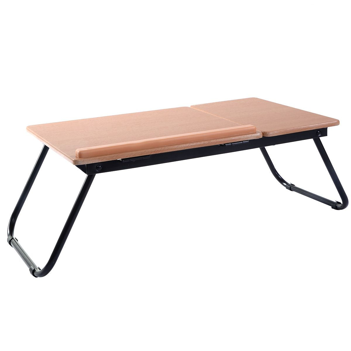 Tavolino Portatile Pieghevole per Letto Con Piano Inclinabile Ufficio E Viaggi, Tavolino per Laptop Colazione a Letto 2 Colori