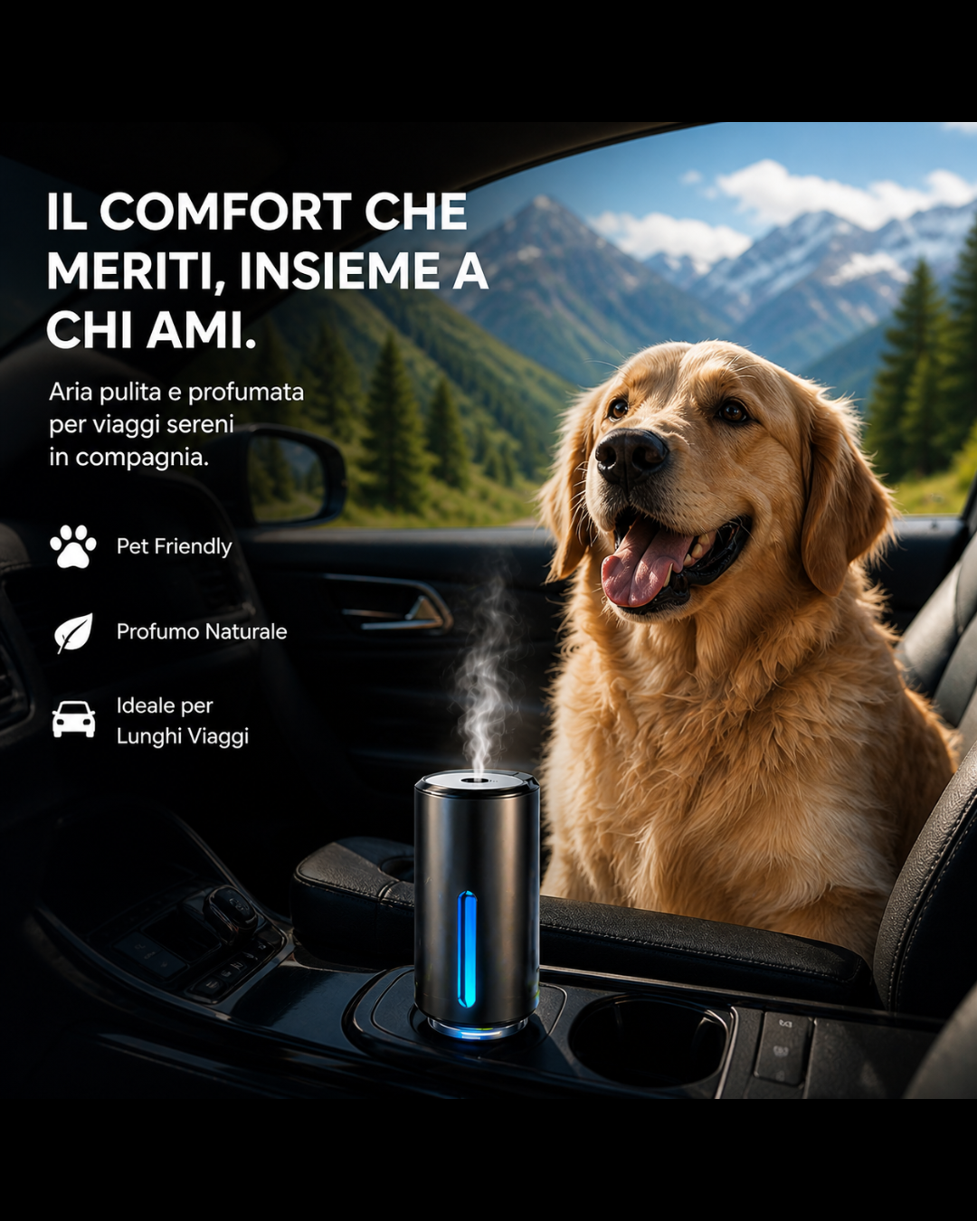Diffusore Auto Oli Essenziali USB – Aromaterapia per Bocchetta Aria