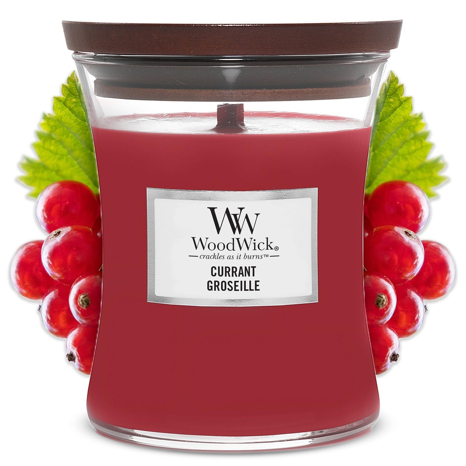 Woodwick Candela a Clessidra Di Ribes Quotidiana Cera Di Paraffina Cera Di So