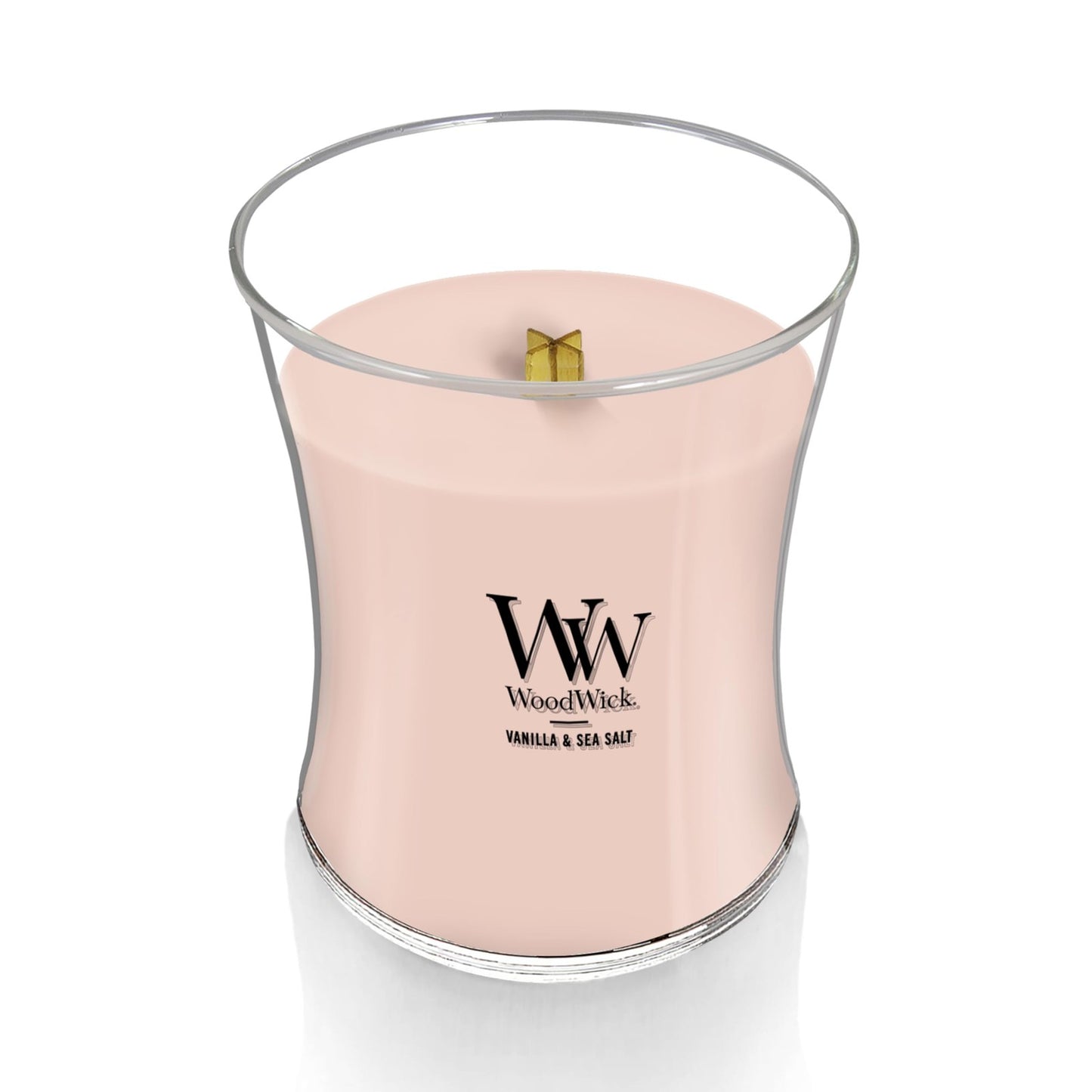 Woodwick Hourglass Candela Profumata Media Con Stoppino Scoppiettante Va