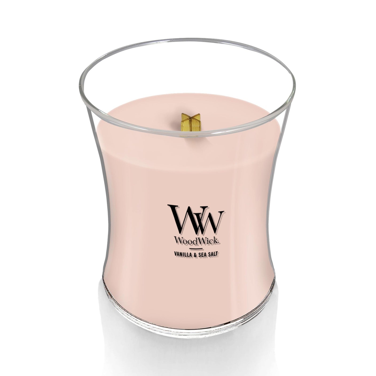 Woodwick Hourglass Candela Profumata Media Con Stoppino Scoppiettante Va