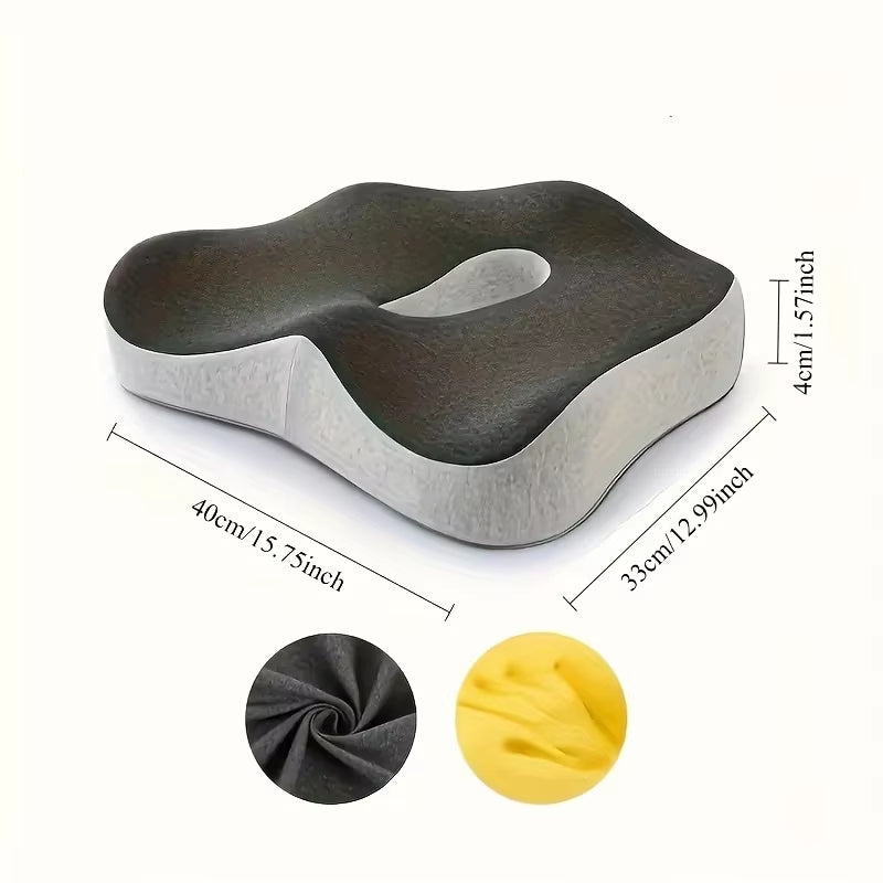 ​​【Ergonomic Office Seat Cushion】3-Zone Memory Foam Lumbar Support Pillow Breathable Posture Corrector for Car Office Wheelchair