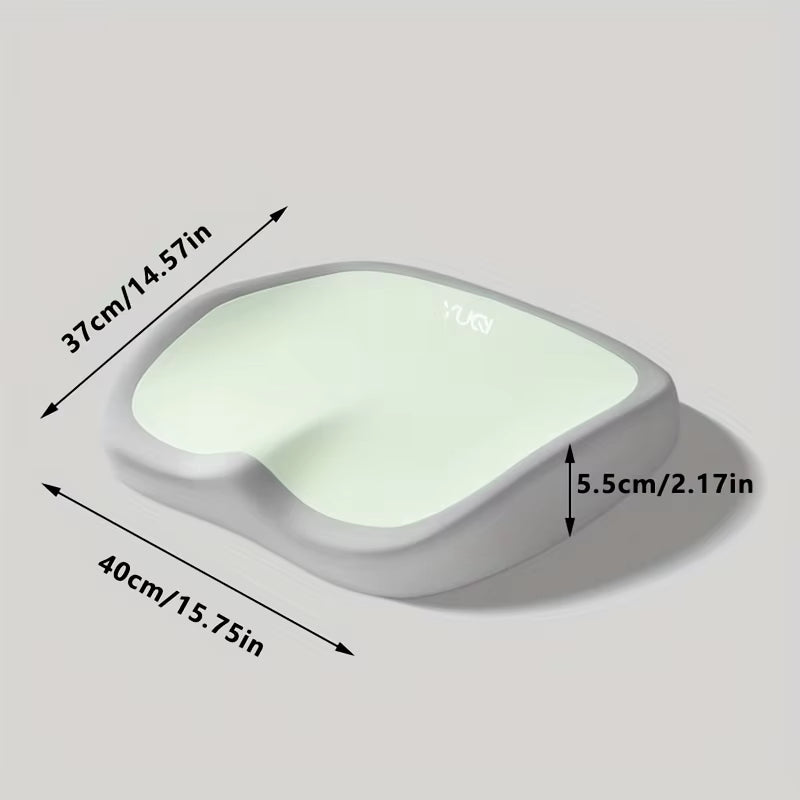 1Pc Ergonomic Memory Foam Office Chair Cushion,Adjustable Hip & Waist Support, Portable Comfort for Home, Car, and Office Use