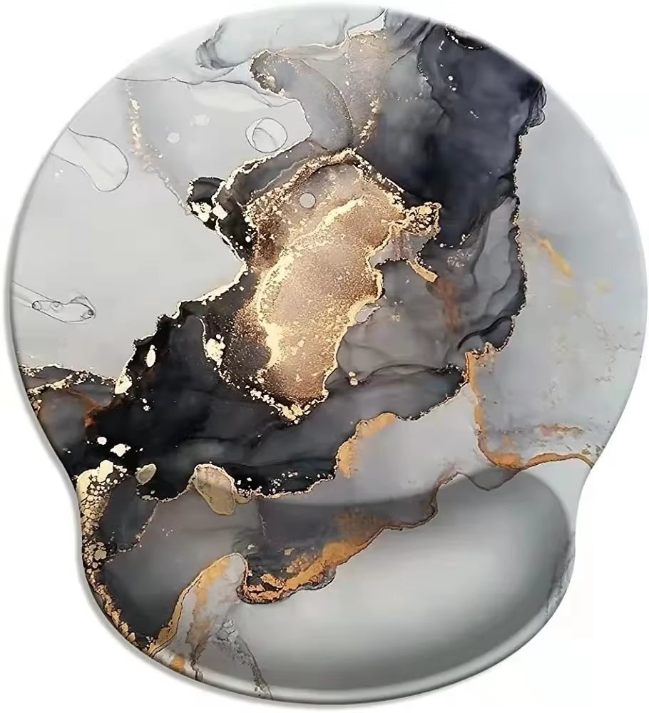 Natural Scenery Mouse Pad with Wrist Rest Comfortable Non-Slip Silicone Mouse Pad Gamer for PC Laptop Ergonomic Wrist Mouse Pad