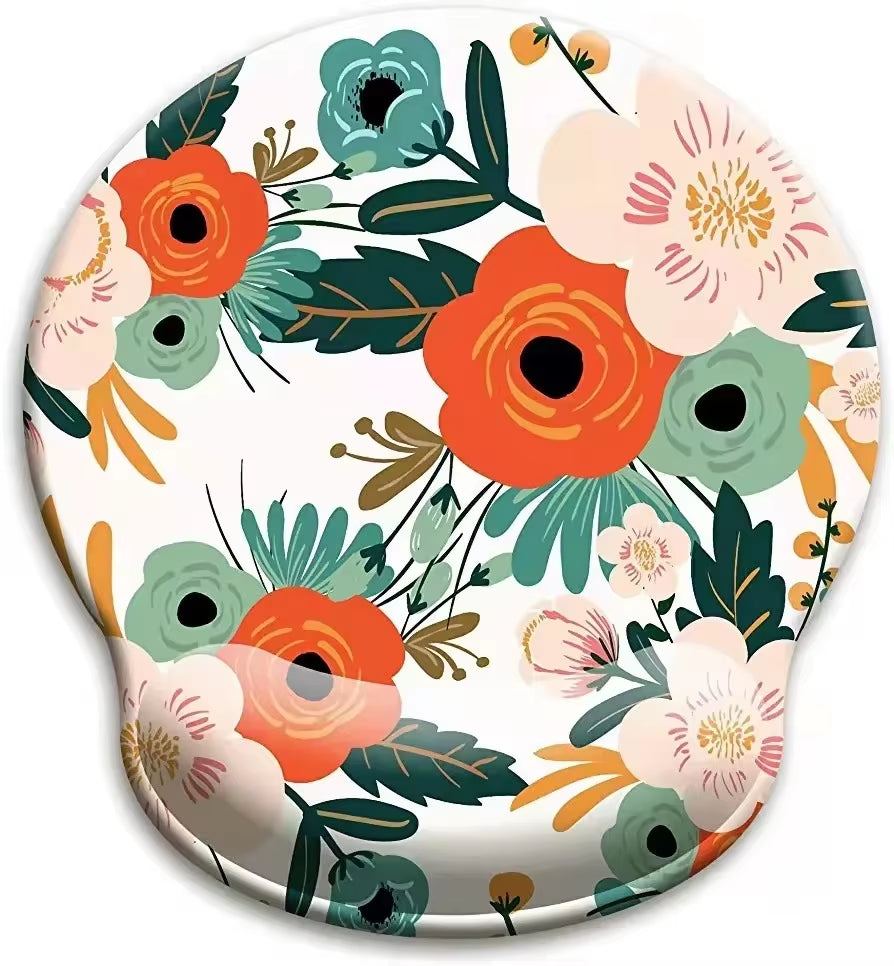 Natural Scenery Mouse Pad with Wrist Rest Comfortable Non-Slip Silicone Mouse Pad Gamer for PC Laptop Ergonomic Wrist Mouse Pad