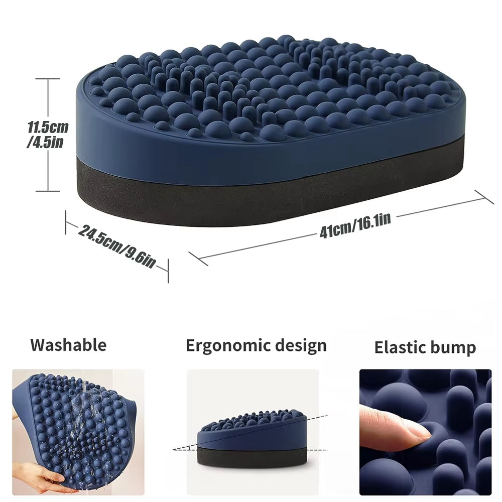 Foot Rest for under Desk at Work, Home Office Foot Stool, Ottoman Foot Massager Plantar Fasciitis Relief,Soft Silicone Footrests