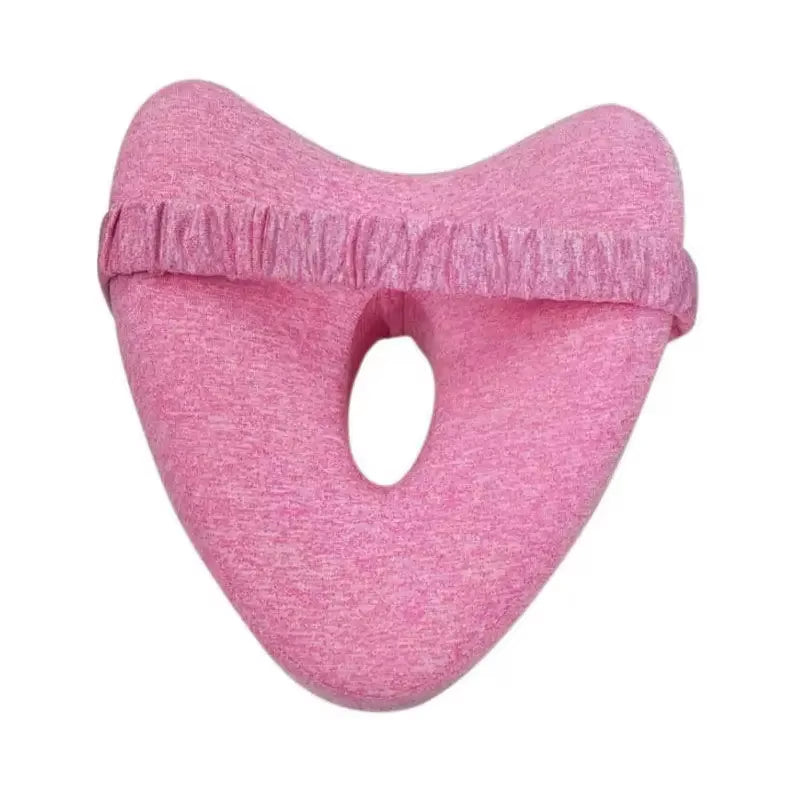 Memory Cotton Leg Pillow Hollow Heart Pregnancy Side Sleeper Sciatica Orthopedic Sciatica Back Hip Relief Pillow for Bed, Sofa