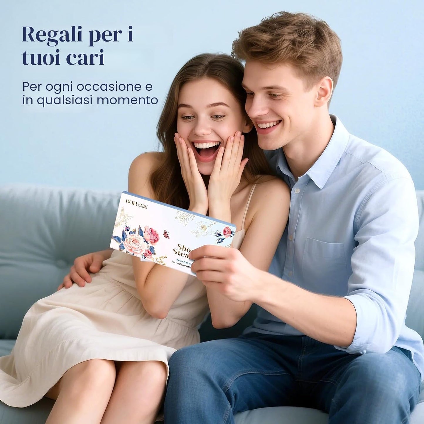 Bombe Da Bagno Aromaterapia Con Olio Essenziale, Cofanetto Regalo Donna, Regalo Festa Della Mamma, Regalo Di Compleanno per Donna (8 Pezzi)