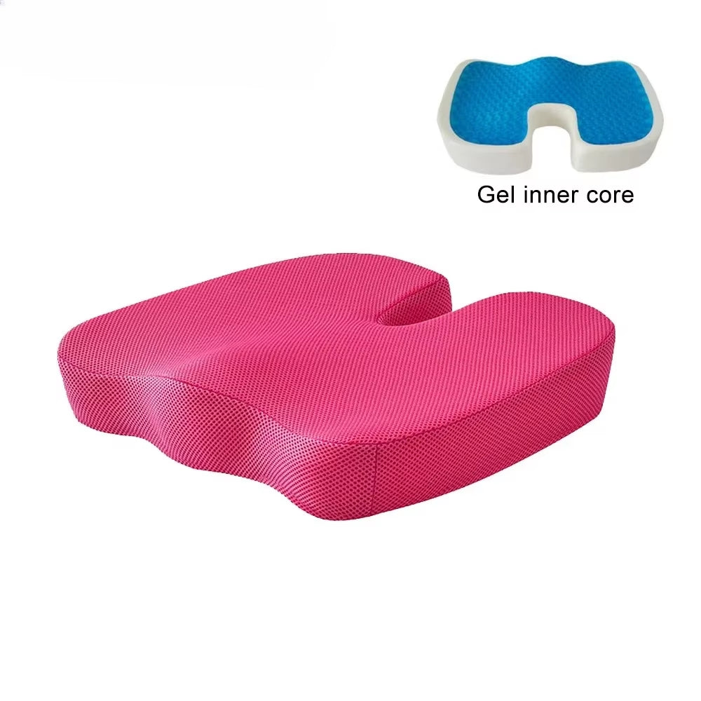 Gel Orthopedic Memory Cushion,U-Shaped Seat Cushion for Home Office Coccyx Orthopedic Chair Cushion,Protect Healthy