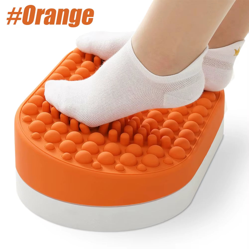 Foot Rest for under Desk at Work, Home Office Foot Stool, Ottoman Foot Massager Plantar Fasciitis Relief,Soft Silicone Footrests