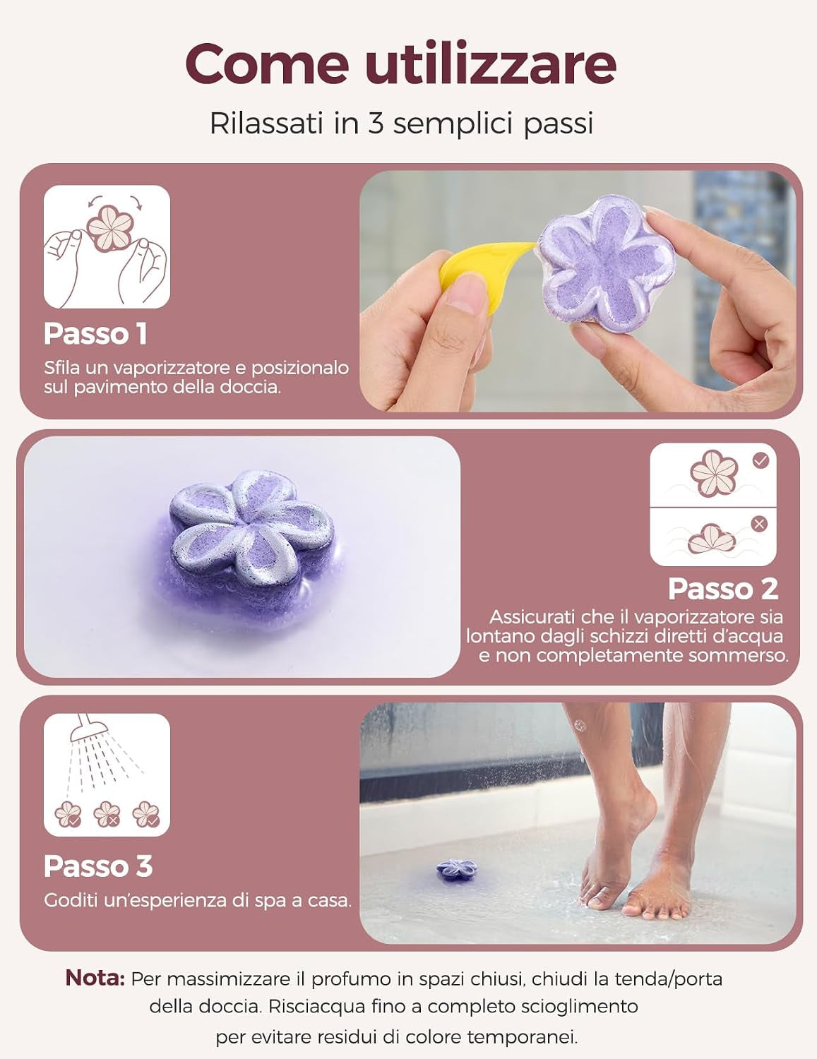 - Set Di Bombe Da Doccia per Aromaterapia, 14 Pezzi Con 7 Fragranze Floreali, Spa a Casa E Relax Quotidiano, Formula Delicata, Idea Regalo Festa Della Mamma