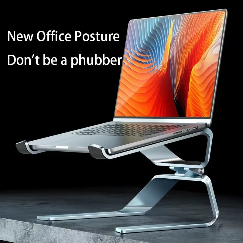 P68P69 Aluminum Alloy Laptop Stand Increased Lift to Receive a the Portable Double Vertical Heat Dissipation Office Desktop