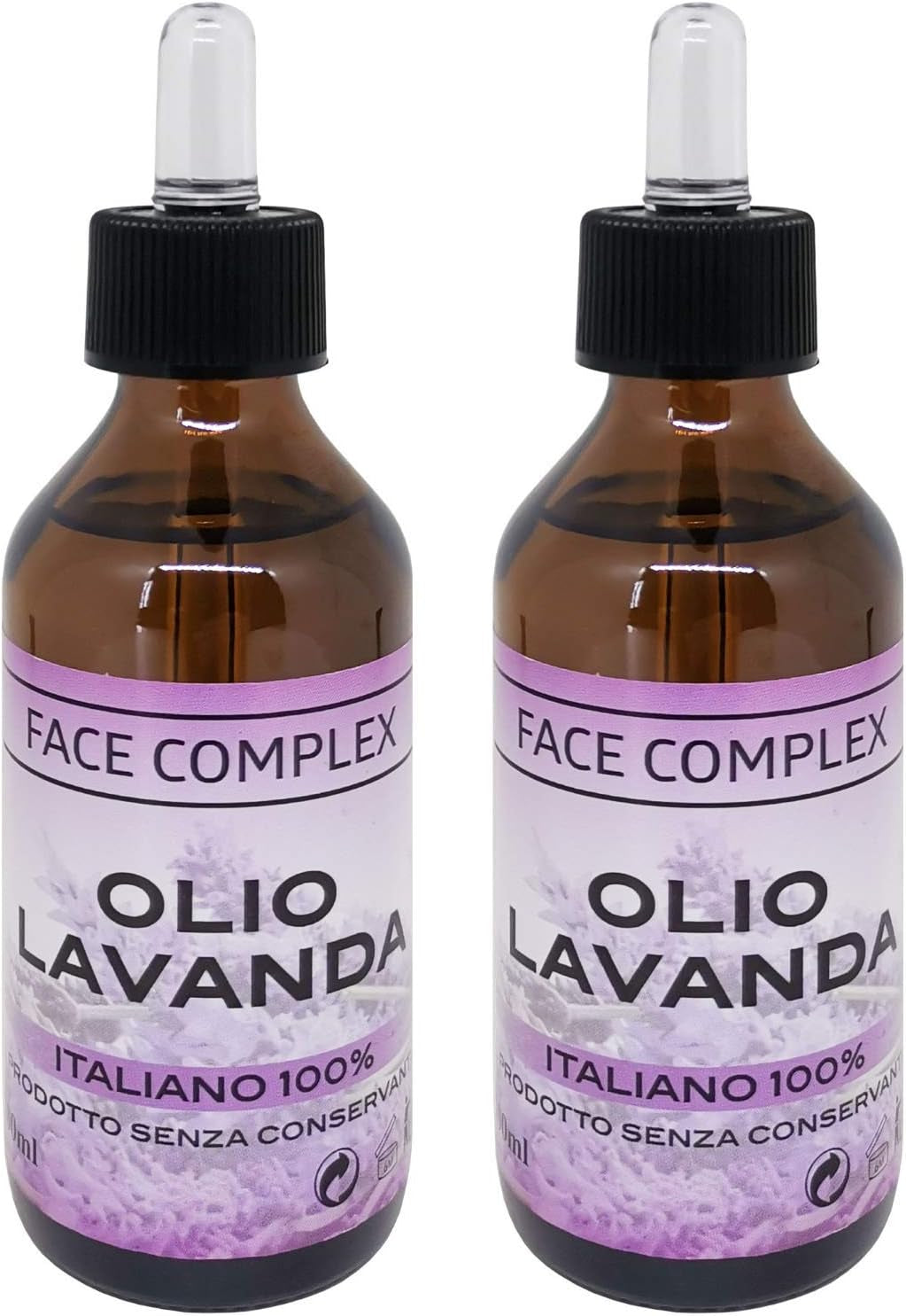 Olio Essenziale Lavanda 100% Prodotto Italiano 100Ml PP12 (2 Confezioni)
