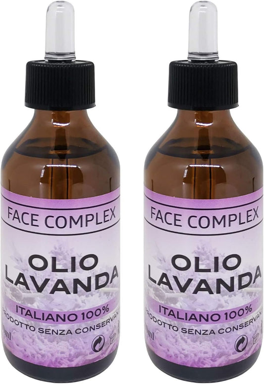 Olio Essenziale Lavanda 100% Prodotto Italiano 100Ml PP12 (2 Confezioni)