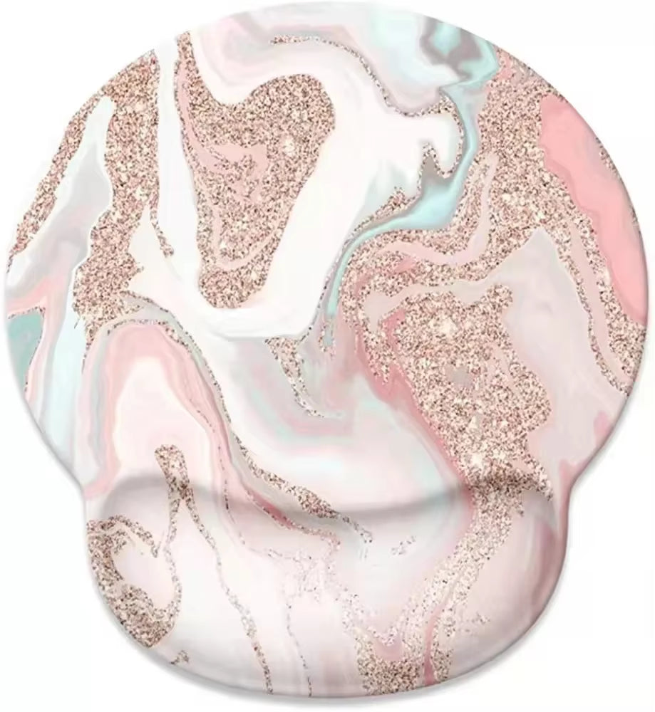 Natural Scenery Mouse Pad with Wrist Rest Comfortable Non-Slip Silicone Mouse Pad Gamer for PC Laptop Ergonomic Wrist Mouse Pad