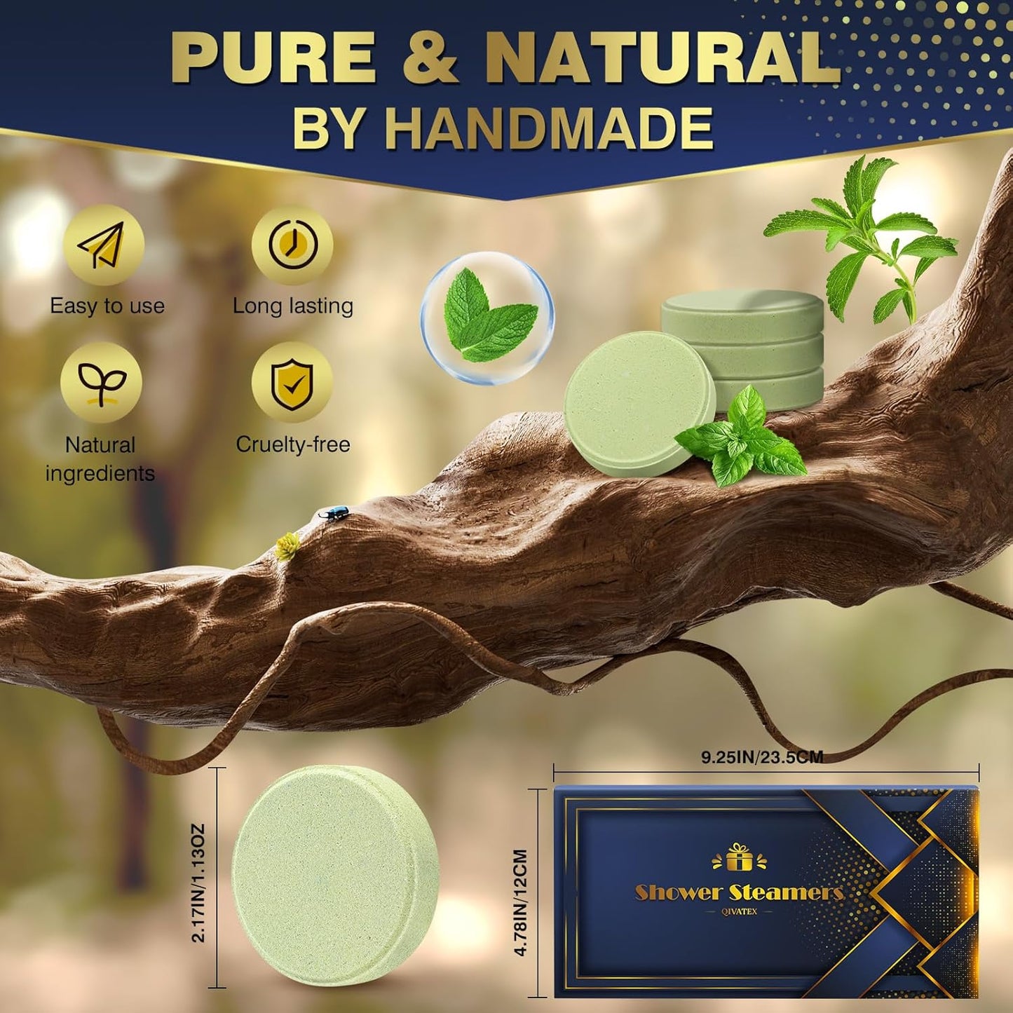 Regalo per Uomo: Bombe Da Doccia Aromaterapia 8P Con Oli Essenziali Naturali, Regalo Uomo Compleanno Regalo Papà, Marito, Ragazzo Regali Di Pasqua Festa Del Papà 2025