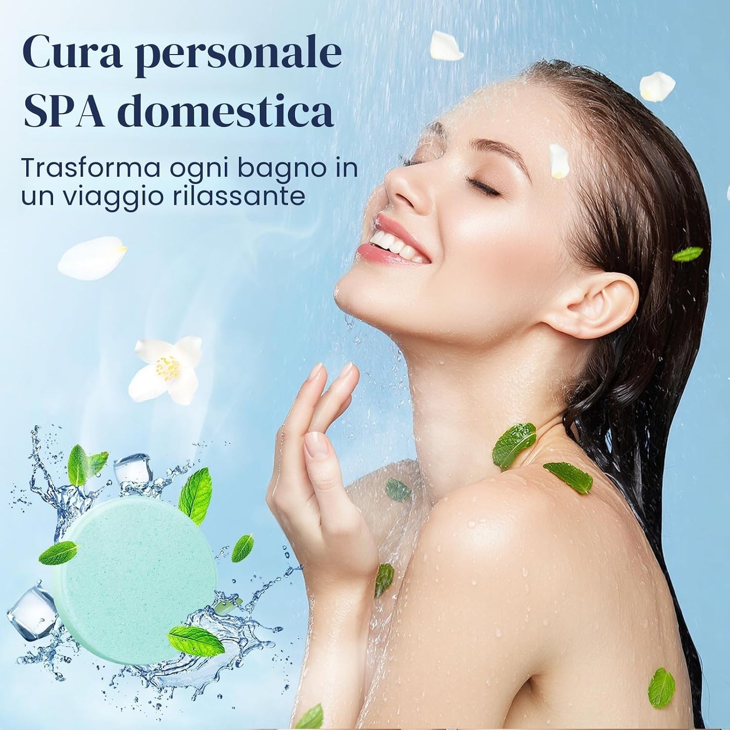 Bombe Da Bagno Aromaterapia Con Olio Essenziale, Cofanetto Regalo Donna, Regalo Festa Della Mamma, Regalo Di Compleanno per Donna (8 Pezzi)