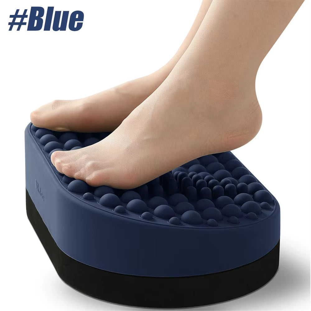 Accessorio da scrivania per il comfort dei piedi con rilievi in silicone