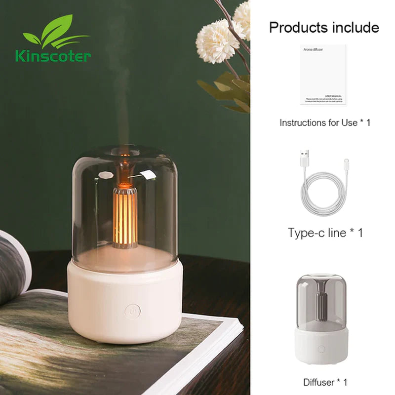 Accessorio per casa con diffusore USB 120 ml e illuminazione delicata