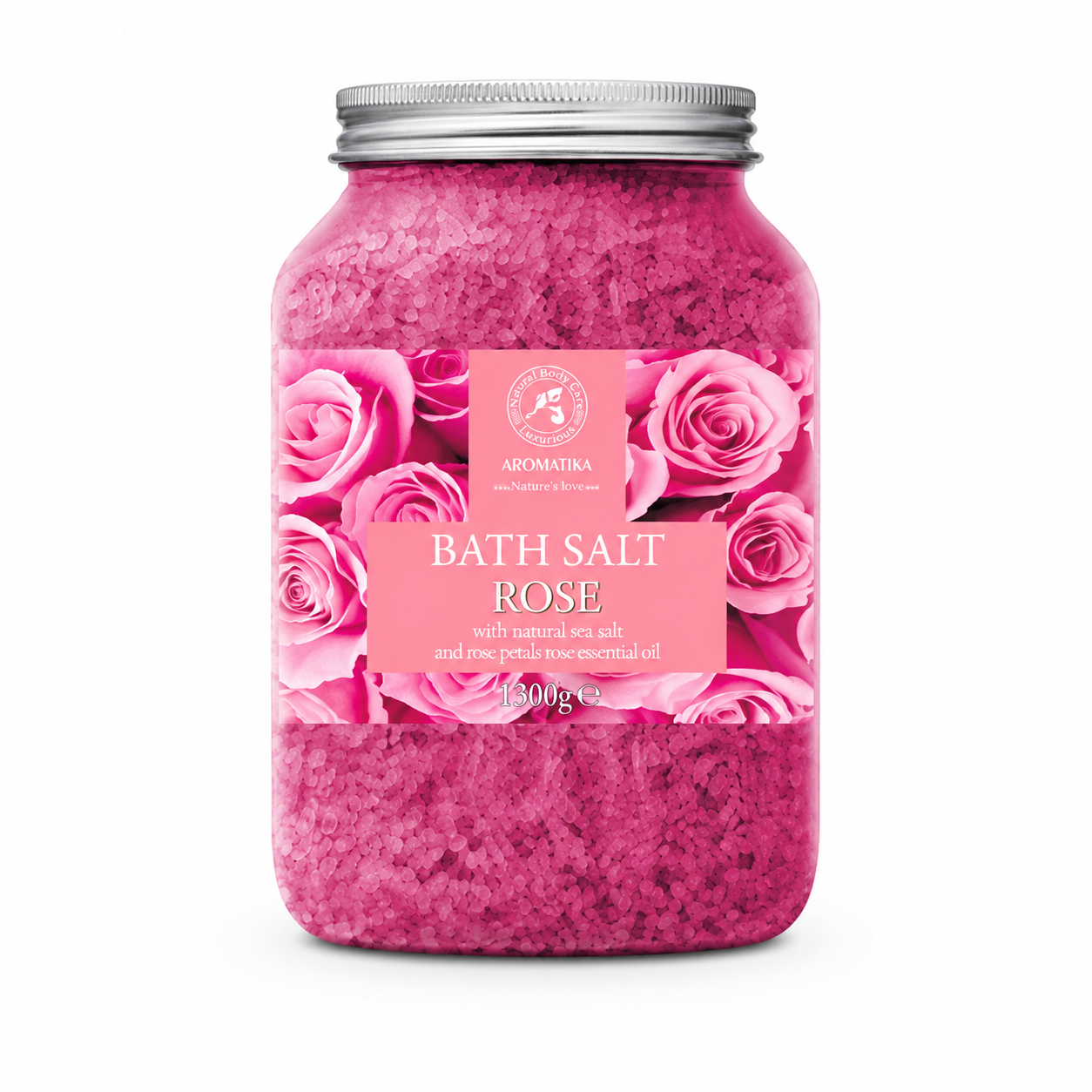 Sali da Bagno alla Rosa 1300 g – Sale Marino per Home Spa