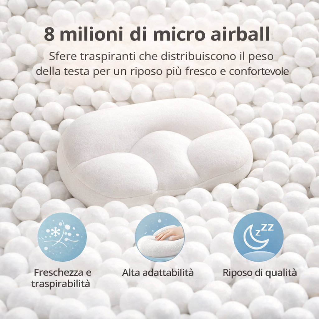 Egg Sleeper 3D Memory Foam Multi-Position Pillow | MoZen