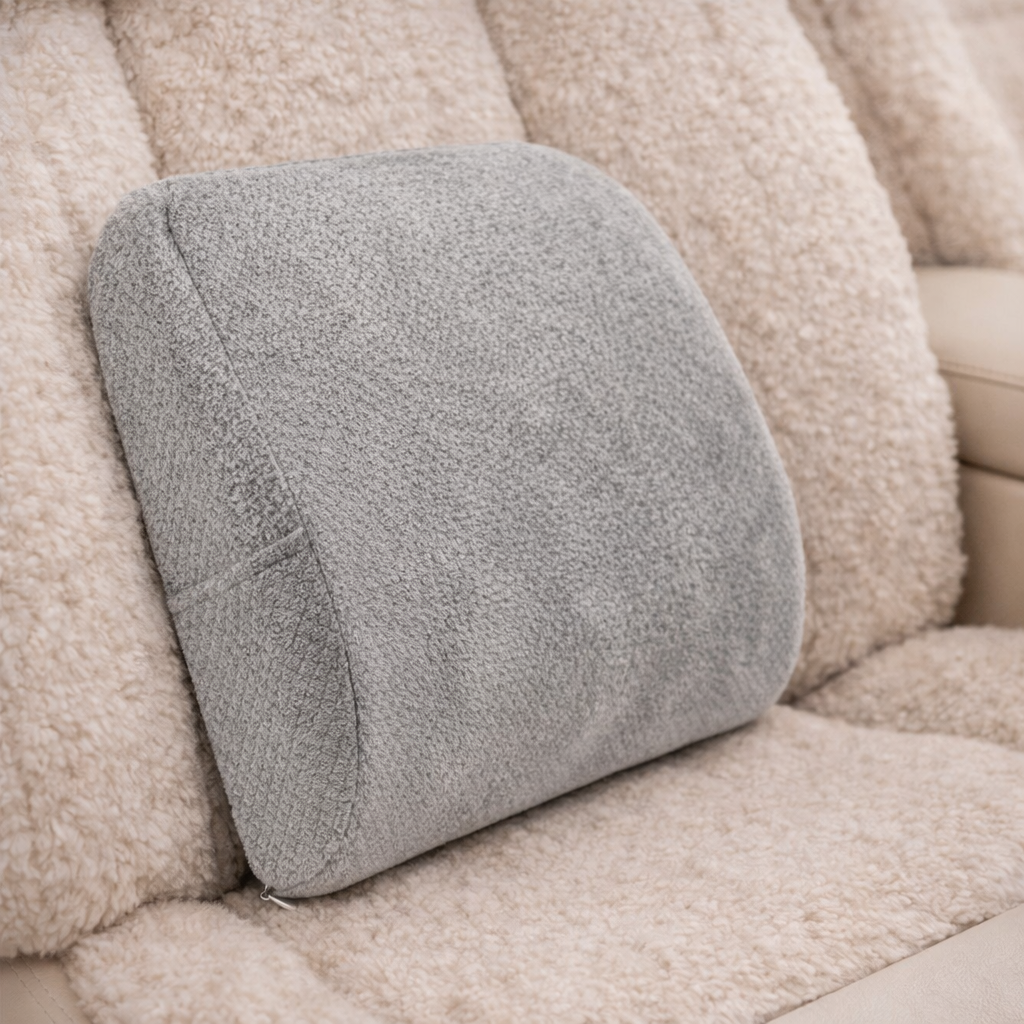 Natural Memory Foam Lumbar Pillow - Ergonomic Back Support