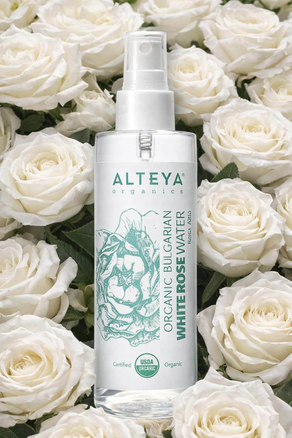 Acqua di Rosa Bianca Bio 100 ml – Spray Viso, Corpo, Cuscino & Ambiente