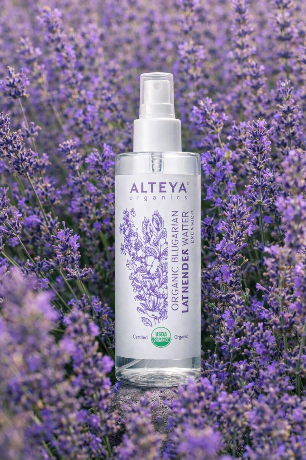 Acqua di Lavanda Biologica 100% Pura – Relax Naturale per Pelle e Corpo