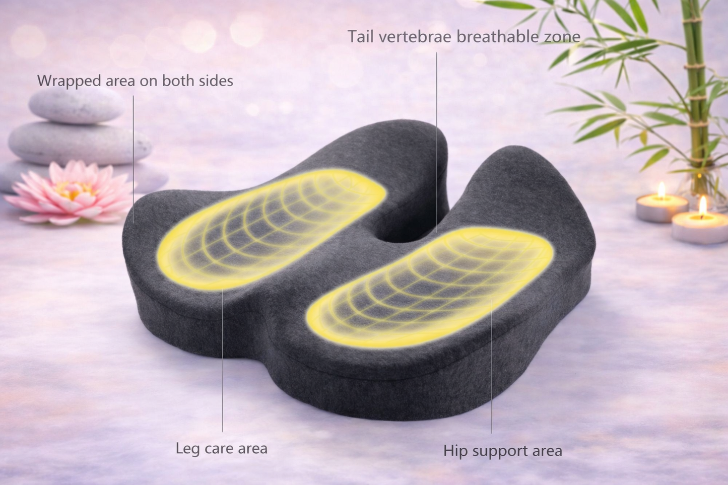 Cuscino Ergonomico Memory Foam Donna – Comfort Seduta