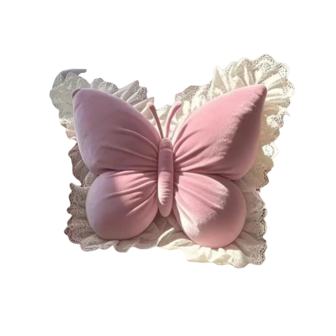 Cuscino decorativo a farfalla 40 cm morbido per divano o letto