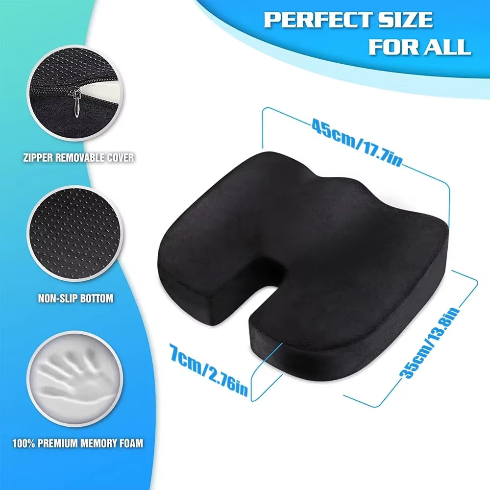 Cuscino ergonomico con forma a U e rivestimento fresco per uso quotidiano
