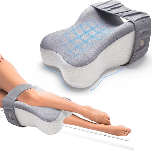 Cuscino ginocchia in memory foam naturale per sonno laterale