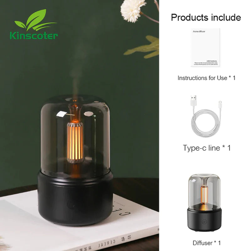 Diffusore compatto per comodino o scrivania con funzione aromaterapia