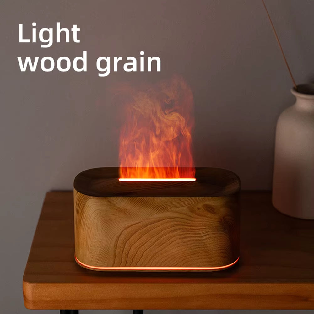 Diffusore oli essenziali con atmosfera calda e luce effetto fiamma