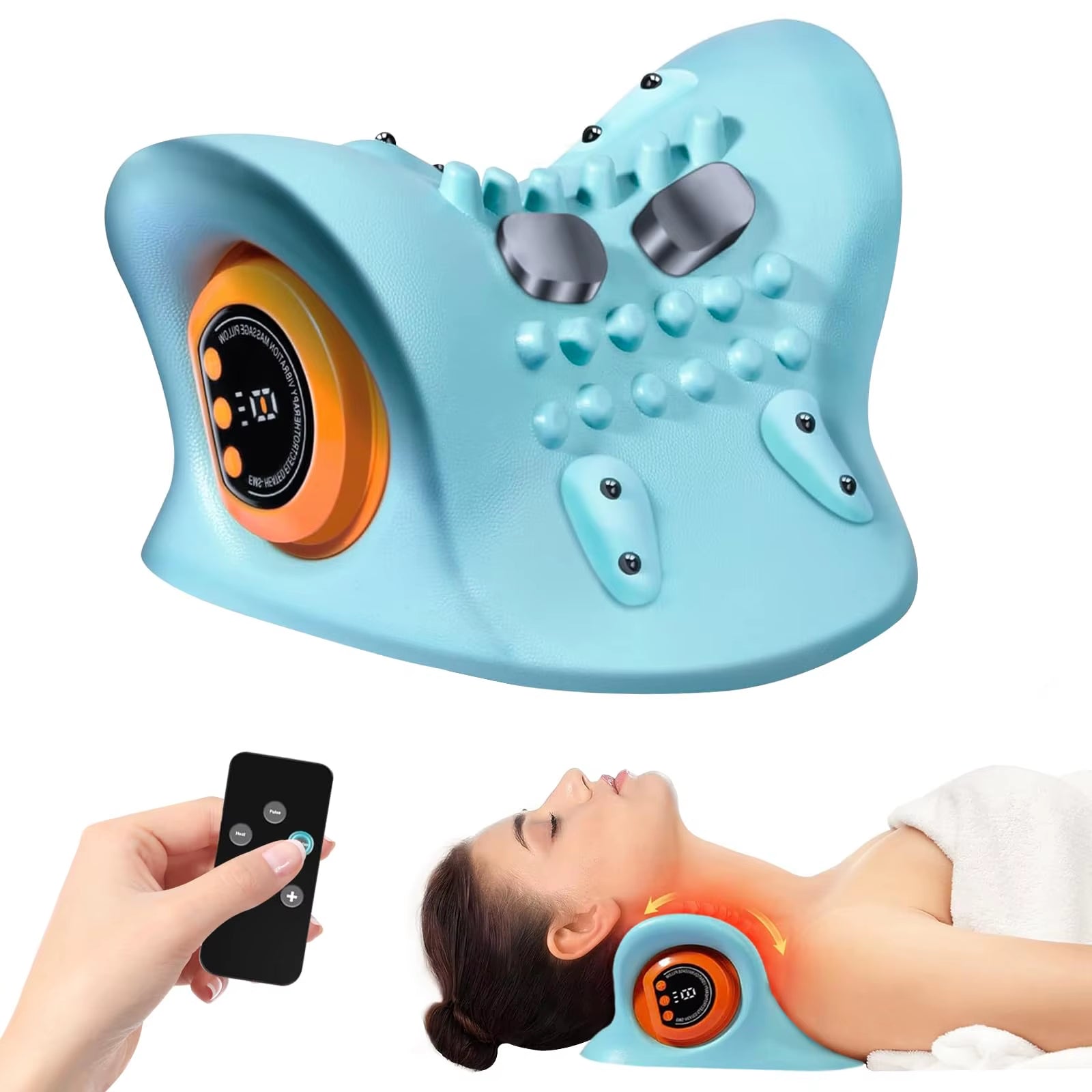 Dispositivo relax per collo 3-in-1 con calore e vibrazione