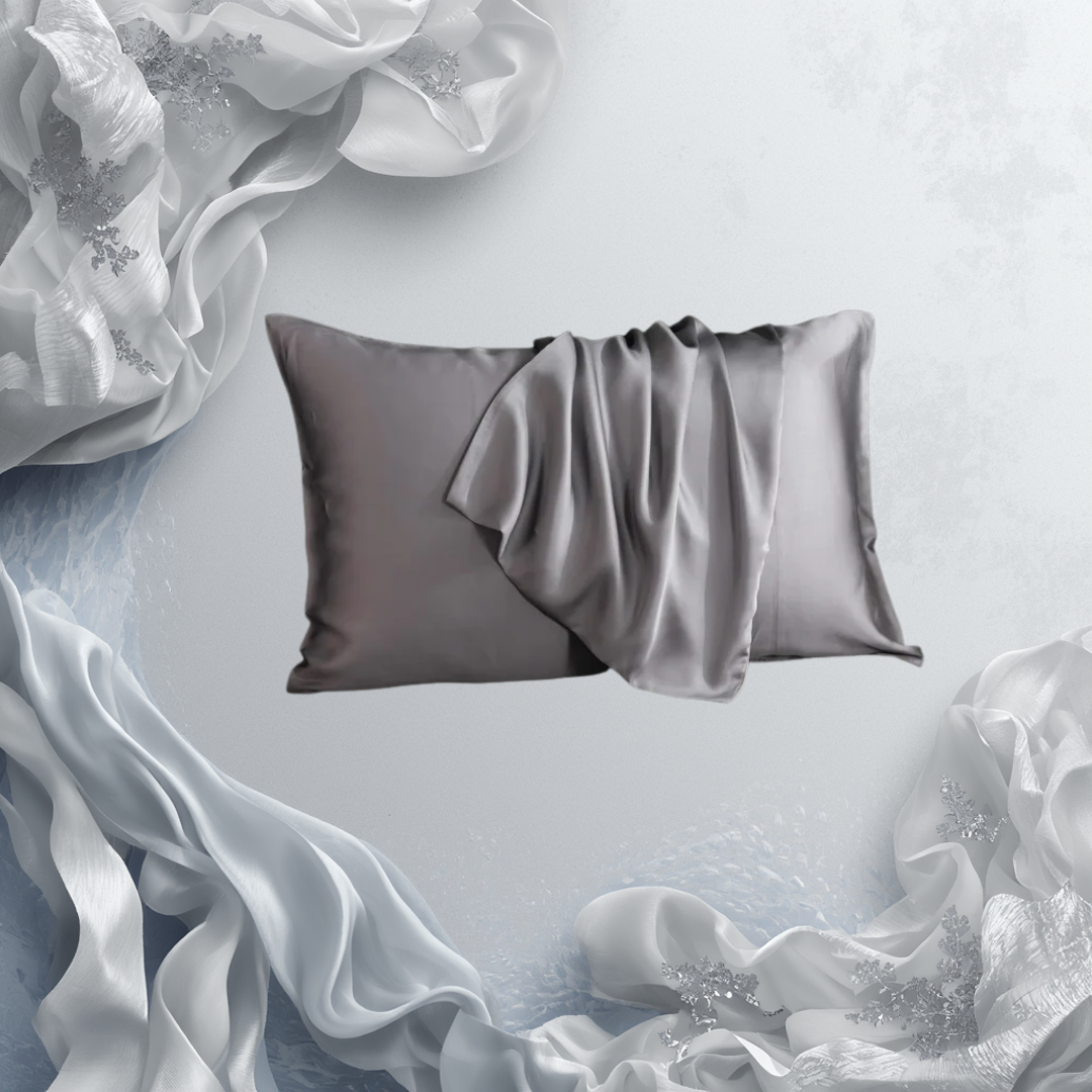 Federa premium in seta di gelso con texture morbida e finitura elegante