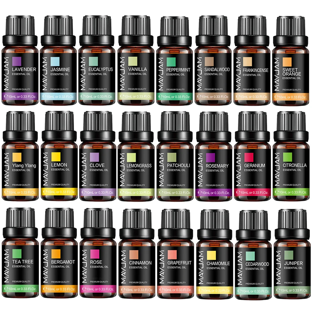 Flaconi di oli essenziali naturali da 10 ml per diffusore e ambiente