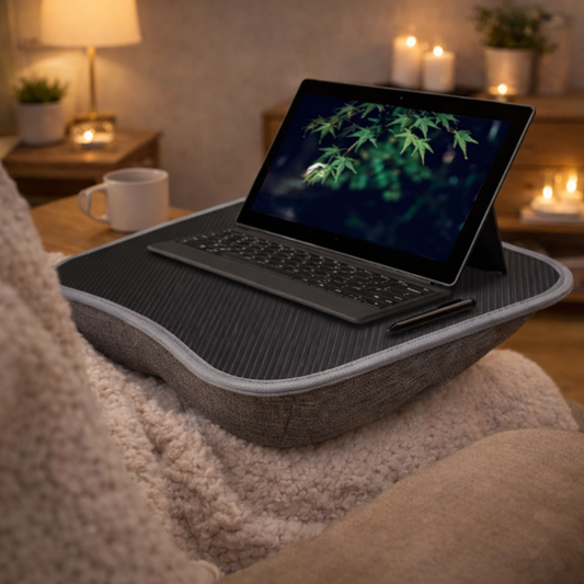 Laptop lap desk con cuscino morbido e