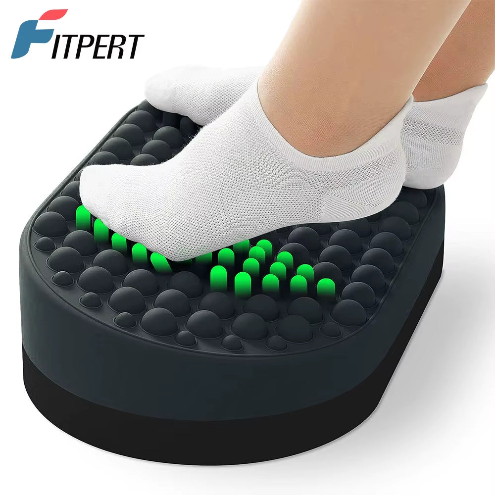 Poggiapiedi ergonomico per ufficio con superficie in silicone e design antiscivolo