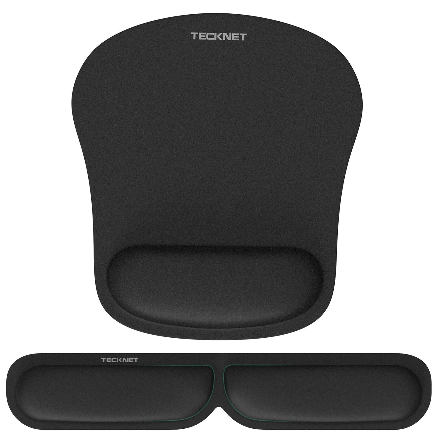 Set comfort per scrivania con tappetino mouse e supporto tastiera imbottito