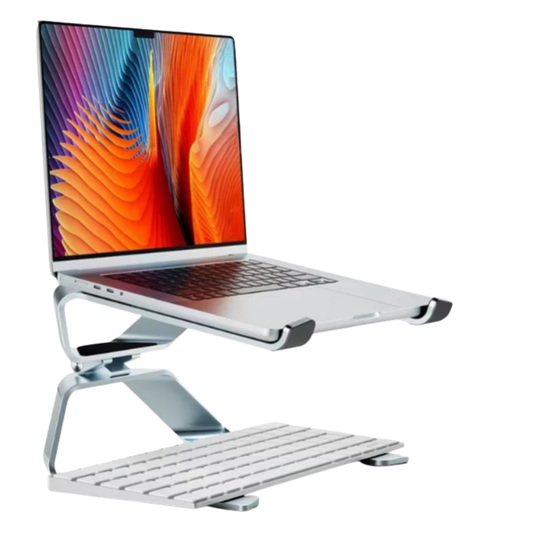Supporto laptop ergonomico in alluminio per notebook e tablet stile Mac